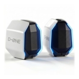 IBALLBOX Computer Speakers, 30W, USB-C, BT 5.3, 3.5mm, RGB, White