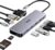ICZI USB C Hub, Docking Station with 4K HDMI, 11-in-1 USB Hub USB C Multiport Adapter, HDMI 4K, 4 USB 3.0/2.0, 3.5mm Audio, RJ45, VGA, PD 100W, SD/TF
