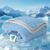IKALIFE Seersucker Cooling Blanket, Q-Max > 0.5 Soft Lightweight Cool Blanket for Hot Sleepers, Double-Sided Design Summer Breathable Cooling Comforter, Cool Comforter for Sleeping, 150x200cm, Blue
