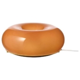 IKEA VARMBLIXT round orange glass lamp 30cm £44 in store