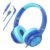 INFURTURE Kids On-Ear Headphones USB-C/3.5mm with Mic, 94dB, School/Travel