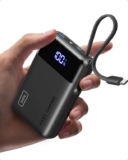 INIU Power Bank, Smallest 45W Fast Charging 20000mAh Portable Charger with Built-in USB C Cable