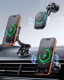 INIU for MagSafe Car Mount Charger, Qi2 Certified 15W Fast Charging 3-in-1 Magnetic Wireless Charger – Sold by SimpleLife LLC / FBA