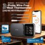 INKBIRD INT-33-BW 198m/650ft Wireless Thermometer for BBQ Grill Oven Smoker, 3 Multi-sensor Probes With Code Sold by INKBIRDGB