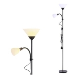 INMOZATA Uplighter Floor Lamp – Tall Mother & Child, Black