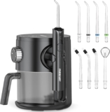 INSMART Water Flosser Professional for Teeth/Gums/Braces/Dental 10 Pressure Levels, 8 Water Jet Tips for Family, 600ML Electric Water Dental Irrigator for Teeth Clean