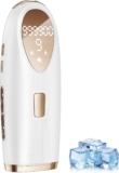 IPL Laser Hair Removal Device for Women and Men with Ice Cooling for At Home Use on Upper Lip Underarm Bikini Line and All Body, 9 Level, 999,900 Flash, Auto/Manual Mode, LED Display, White