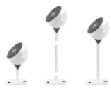 IRIS Woozoo STF-360DC-N 360 Pedestal Air Circulator in White/Grey