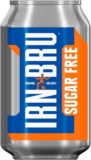 IRN-BRU Sugar-Free Diet, 24 Pack Zero No Sugar & Low Calorie Fizzy Drinks Multipack Cans – 24 x 330ml Cans
