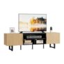 IRONCK 180cm Oak TV Stand for 65/75 Inch TV
