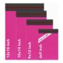 ISOUL 4-Size Hot Pink Self-Seal Mailing Bags, Waterproof