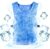Ice Cooling Vests Adjustable Water Activated Evaporative Body Cooling Vest Side Buckle Straps, Front Storage Pocket, Foldable Lightweight Fabric, Cooling Jacket for Construction Outdoor Work Hiking