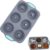 Ice Cube Tray, Ice Molds Silicone 6-Cavity Holiday Reusable Craft Supplies Wreath Ice Mold Freezer Tray for Freezer Chocolate Cake Dessert Food Baking Drinks Party Office Home Gift (D)