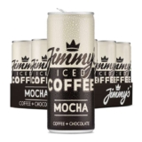 Iced Mocha by Jimmys Iced Coffee Chocolate Coffee Flavour Multipack of 12 x 250ml SlimCans