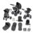 Ickle Bubba Stomp Luxe 12pc Travel System Nimbus I-Size Car Seat & ISOFIX Base