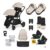 Ickle Bubba Virgo Twin Pram with Cirrus Car Seats & ISOFIX Bases