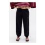 Iets frans… Black Cuffed Baggy Joggers