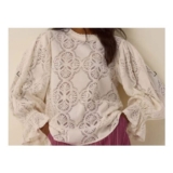 Imogen Lace Blouson Blouse Ivory