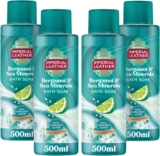 Imperial Leather Muscle Recovery Bergamot & Sea Minerals Bath Soak, Rich Indulgent Lather & Long Lasting Luxury Fragrance, Vegan & Cruelty Free 4 x 500ml