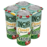 Inchs Cloudy Apple Cider Cans 4 x 440ml – Free with via Hashting Receipt Redemption