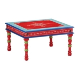 Includes Delivery – Coffee Table – Hand Painted Solid Wood Mango – 3 Colours