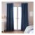 Indigo OHS Pair of Thermal Ready Made Eyelet Blackout Curtains