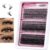 Individual Eyelashes Natural Lash Clusters Wispy Cluster Lashes D Curl Fluffy Lashes 10-18mm Eyelash Clusters 300pcs Individual Lashes DIY Lash Extensions for Beginners(304050D)