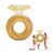 Inflatable Diamond Ring Pool Float for Adults