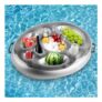 Inflatable Drink Holder Tray 7050cm, Pool/Hot Tub, 8 Holes, Grey