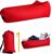 Inflatable Lounger Air Bed, Red, Lightweight, Waterproof, Versatile