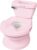 Ingenuity My Size Potty Pro, Infant Potty Training Toilet, Lifelike Flushing Sound, Splash Guard, Easy to Clean with Removable Bowl, Wipe Storage, 18 Months (Pink)