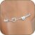Initial Bracelet for Women Girls S925 Sterling Silver Letter A-Z Knot Heart Bead Bracelet Jewellery Birthday Gifts for Women Girls Daughter Sister Friends Mum