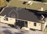 Insulated Granny Annexe NICOLE M (44 mm Cladding), 12.7×6.2 m (42×20), 68 m² (UK Mainland)