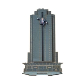 Interactive Die Hard Hans Gruber Nakatomi Hotel Advent Calendar – 24-Day Christmas Countdown Decoration (Blue)