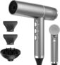 Ionic Hair Dryer 2000W High-Speed Fast Drying, 268g Lightweight 110,000 RPM Brushless Motor, Low Noise, Travel Hairdryer with Diffuser & Concentrator, UK Plug, for women Family Salon Gift