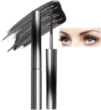Iron Wand Mascara, Metal Wand Black Mascara, 3D Curling and Length Eyelash Iron, False Lash Effect,Smudge-Proof, Thick,Long Lasting, No Flaking, No Clumping