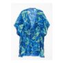 Isle Leaf Print Beach Cover up Kaftan
