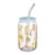 Isle Life Glass Cup with Straw