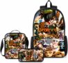 Italian Brainrot School Backpack Set, Polyester Boys Backpack with 1 Lunch Bag and 1 Pencil Case, Lightweight Backpack for Commute and Weekend Trips, Gift for Italian Brainrot Lovers
