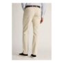 Italian Twill Stretch Cotton Trousers-Ecru
