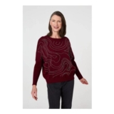 Izabel London Diamante Detail Batwing Sleeve Jumper