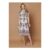 Izabel London Red Border Print Short Sleeve Midi Dress
