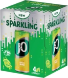 J2O Sparkling Apple & Mango 250ml Can (Pack of 4)