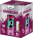 J2O Sparkling Apple & Raspberry 250ml Can (Pack of 4)