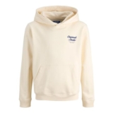 JACK & JONES Junior Hoodie Back Typo, Antique White, 140