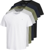 JACK & JONES Mens Noa T-Shirt Plus Size Short Sleeve Cotton