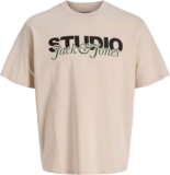 JACK & JONES Mens Studio Graphic Print T-Shirt Casual Short Sleeve Crew Neck Tee 100% Cotton UK Size – S to XXL