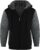 JACKETOWN Mens Hoodie Sweatshirt Zipper Sweat Jacket Lined Hoodie Sports Warm Winter Teddy Lining Fleece Jacket with Hood