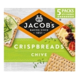 JACOBS Crispbreads Chive Crackers 5 X 38g, 190g