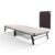 JAY-BE ME70 Mobile Folding Bed with Comfort Mattress, Single Ultra-Slim for Storage, Lightwight, Anti-Tip Legs, Mattress included